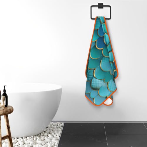 Toalla de baño de terciopelo coral de alta calidad con elegante diseño de sirena para spa 8