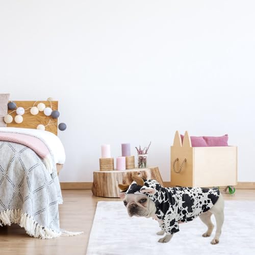 Disfraz divertido de vaca para perro y gato talla S miniatura 7