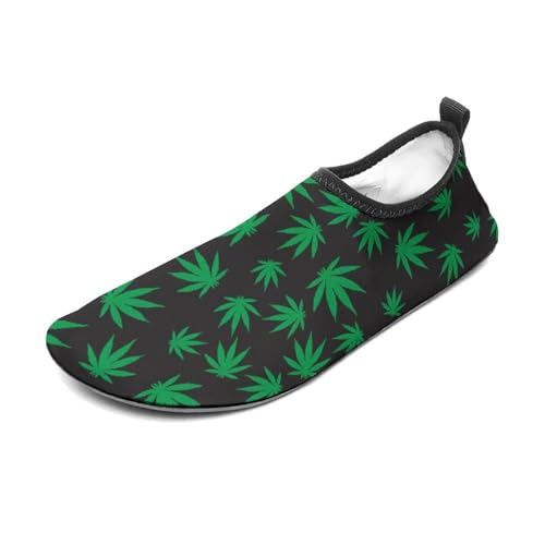 Marijuana Leaf Water Shoes Men Women Adult Aqua Sock Barefoot for Beach Swim River Pool Lake Hiking Kayaking Surfing4