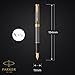Parker Sonnet Fountain Pen | Grey Lacquer with Gold Trims | Medium Stainless Steel Nib with Gold Coating | Black Ink Cartridge Refill | Gift Box | Perfect Graduation Gifts