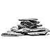 Natural Slate Stone for Aquariums, Fish Tanks, Terrariums, Aquascaping and Amphibian Enclosures, Mix of Large and Medium Size Rocks - by SubstateSource (10 Pounds, Black Sharp)