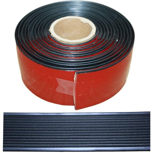 Image of Anti Slip Tape 2 Inch Wide, Waterproof Grip Adhesive Tape, Heavy Duty High Traction Friction for Indoor /Outdoor Steps (33 Ft /Black).