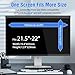 VERPONITY Magnetic Computer Privacy Screen 21.5-22 Inch, Aesthetic Hanging Privacy Screen for Computer Monitor with Anti-Blue Light Coating, Removable Magnetic Attachment Computer Monitor Privacy
