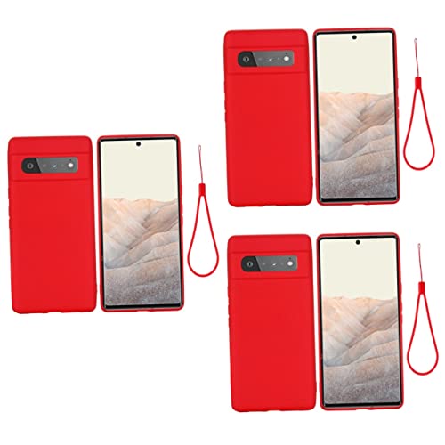 Coques en silicone liquide antichoc Housoutil avec dragonne pour smartphone lot de 3