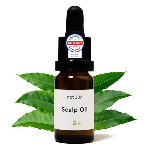 natüür Scalp Oil 10 ml | Trockene Kopfhaut Pflege | Beruhigendes Kopfhaut Öl mit NEEMAVERA® & Jojobaöl | Natürliche Kopfhautpflege gegen Trockenheit | Auch bei Schuppen und Jucken