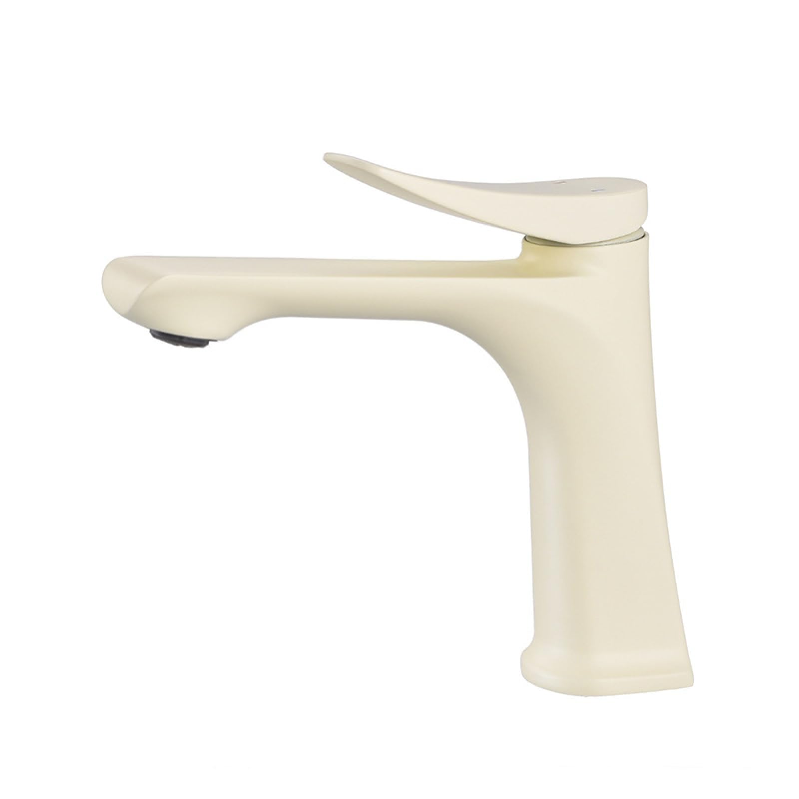 Fanjubei Milky White Bathroom Copper Basin Faucet,