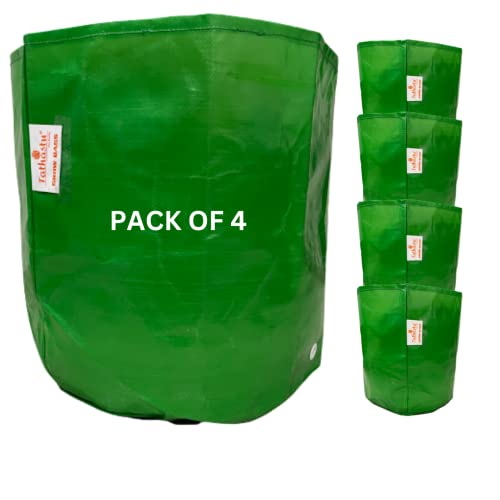Image of Tathastu The Purity Organics Terrace Home & Kitchen Gardening HDPE Circular 100% UV Treated Grow Bags (Plant Bags), Thick & Durable for Vegetable Fruits and Flower Plants (18 X 18, 4)