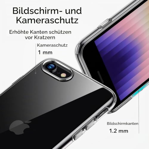 ESR für iPhone SE3/SE/8/7 Hülle, Originalgefühl, Transparent, Klar – Ansicht 6