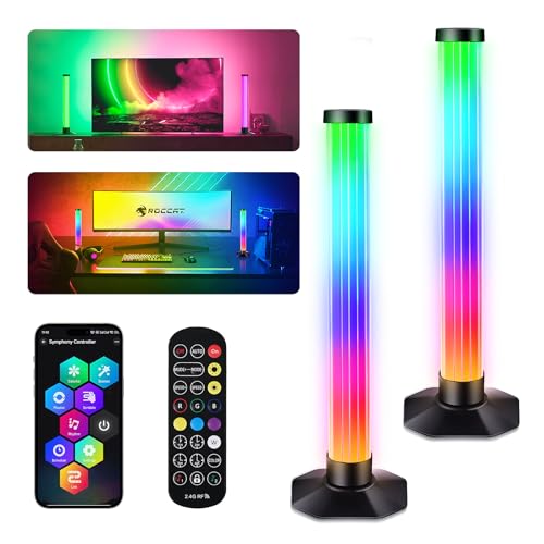 Euakee Smart Luces LED, Barras de Luces LED para juegos, Barras de Luz LED RGB Lampara Inteligente con Múltiples Efectos de Iluminación, Light Bar para Gmaing, TV, Decoración de Habitaciones (32CM)