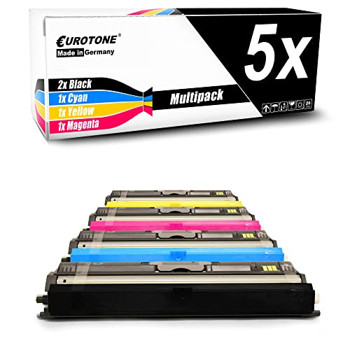 Cartouches de toner compatibles Oki C110 C130 Eurotone lot de 5