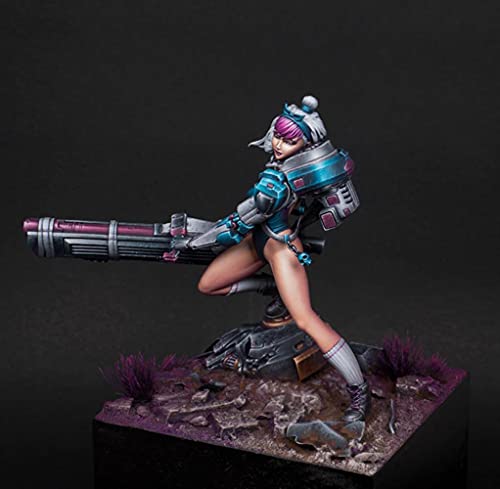 Figura modelo 1/24 Fantasy Machinery Girl 75mm resina miniatura 2
