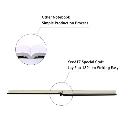 Thick Hardcover Notebook/Journal With A5 120Gsm Premium Paper, College Ruled Bound With Pen Holder, Black Leather, 3 Ribbon Marker, Inner Pocket, 8.4 X 5.7 In #TOP5