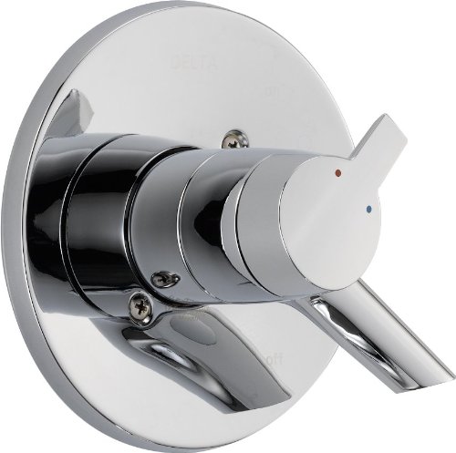 Delta Faucet Compel 17 Series Dual-Function Shower Handle Valve Trim Kit, Chrome T17061 (Valve Not Included)