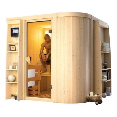 Titania 3- Karibu Sauna inkl. 9- kW- Ofen