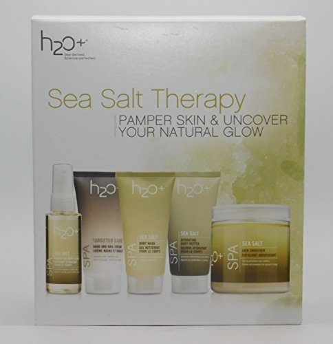 H2O Plus Sea Salt Theraphy 5 Pc. Set: Sea Salt Hydrating Gloss 1.9 Oz, Targeted Care Hand & Nail Cream 2 Oz, Sea Salt Body Wash 2 Oz, Sea Salt Hydrating Butter 2 Oz & Sea Salt Skin Smoother 12 Oz