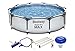 Produktbild Bestway Schwimmbad Steel Pro MAX 56406 - FrameLink System - Pool - Einfacher Aufbau - 305 x 76 cm - Inkl. Reinigungsset