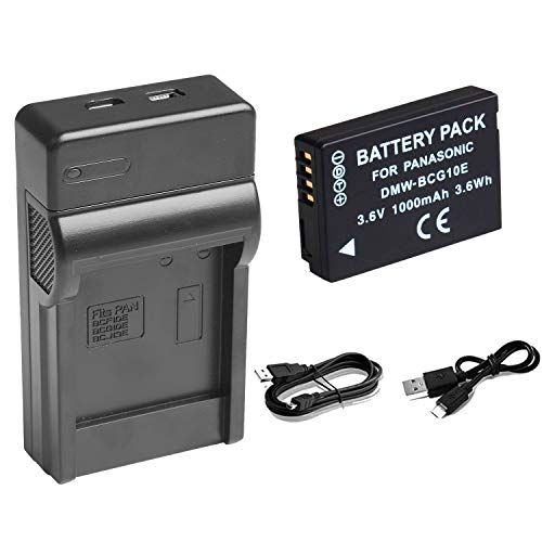 DMW-BCG10E/DMW-BCG10PP Replacement Battery and USB Charger for Panasonic Lumix DMC-ZS19, DMC-ZS8, DMC-ZS10, DMC-ZS20, DMC-ZS7, DMC-ZS3, DMC-ZS15, DMC-ZS5, DMC-ZS1, DMC-ZS6, DMC-TZ20, DMC-TZ7, DMC-ZR3 DMW-BCG10E/DMW-BCG10PP Replacement Battery and USB Charger for Panasonic Lumix DMC-ZS19, DMC-ZS8, DMC-ZS10, DMC-ZS20, DMC-ZS7, DMC-ZS3, DMC-ZS15, DMC-ZS5, DMC-ZS1, DMC-ZS6, DMC-TZ20, DMC-TZ7, DMC-ZR3
