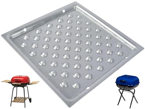 Ash Pan for Americana Grill Parts 4200 4201 Outdoor Charcoal Tray Replacement for Americana Walk-A-Bout Swinger Sizzler Aussie and Traveler Charcoal Grills Ash Tray 1040.8.001 14.37 x 14.37 1PC