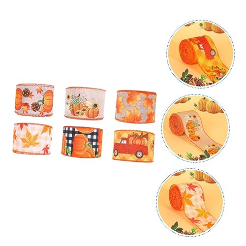 Rubans d'automne pour créations DIY et décoration de boîtes de saison