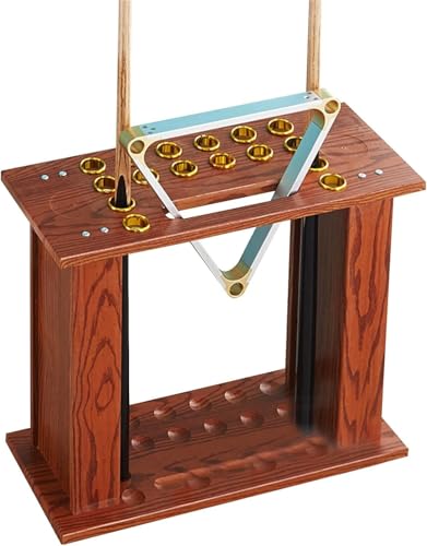 Support de queues de billard meuble de rangement bois pour canne à pêche - 7