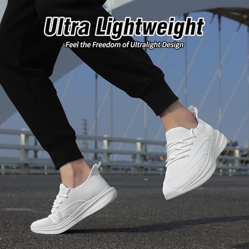 Image of VAMJAM Men's Running Shoes Slip On Walking Shoes Non Slip Lightweight Workout Breathable Gym Sneakers Fashion Mesh Sneakers
