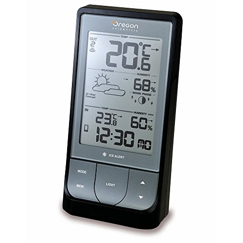 Oregon BAR-218-HG- Estación meteorológica Weather & Home, Bluetooth, Color Blanco