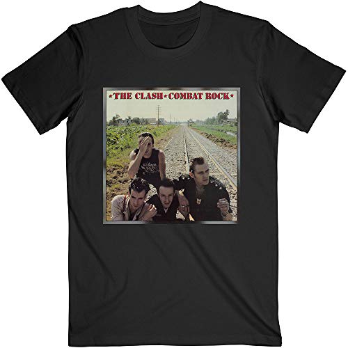 Black The Clash Combat Rock Ufficiale Uomo