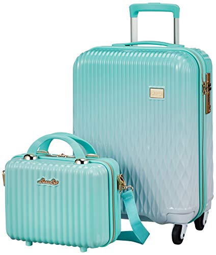 スーツケース ハードジッパー 小型 Sサイズ 付き LUN2116-48 機内持ち込み可 32L 22.5 cm ミント