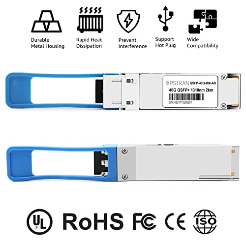 Image of 40G QSFP+ LR4L for Arista QSFP-40G-LRL4 40GBASE-LRL4 QSFP+ Optical Transceiver Module SMF 1310nm (CWDM4) 2km LC DOM