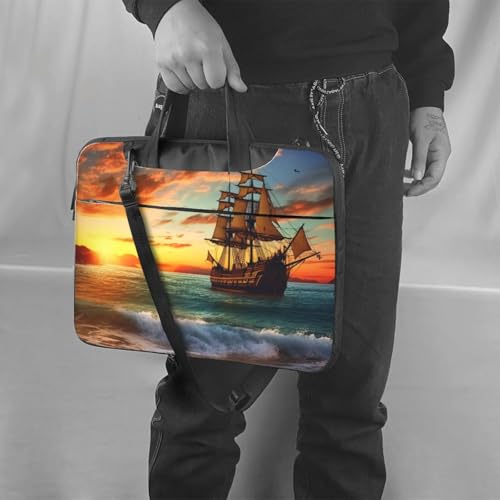 Bolso Tote para Laptop con diseño de barco pirata miniatura 6