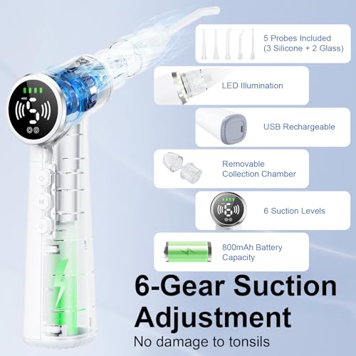 Rechargeable Tonsil Stone Vacuum