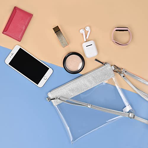 GM LIKKIE Clear Purse for Women Stadium Approved, Transparent Crossbody Shoulder Handbag with Adjustable Shoulder Strap2