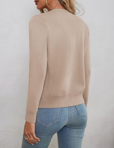 Image of a.Jesdani Shrugs for Women Lightweight 3 /4 Sleeve Open Front Red Cropped Cardigan Sweaters