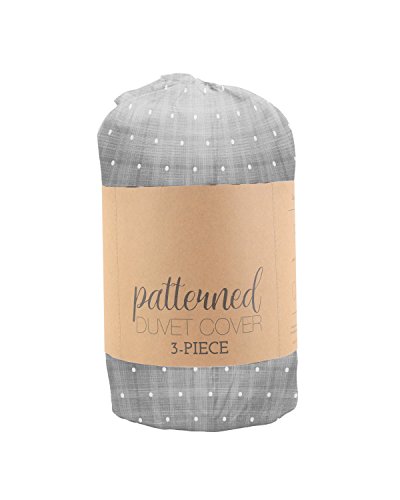 Ienjoy Home Patterned Duvet Cover Set, Queen/Full, Polkadot Moss #TOP1