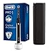 Oral-B Pro 1 750 Brosse À Dents Électrique Rechargeable 1 Manche Capteur De Pression, 1 Brossette Et 1 Étui De Voyage Offert, Élimine Jusqu’À 100 % De Plaque Dentaire, Noir, Idée Cadeau