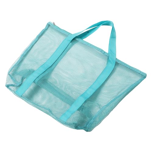 Beach Bag Storage Bag Mesh Women Large Tote Zippered for Shopping Beach Holiday Use