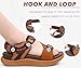 KuaiLu Walking Orthopedic Sandals Womens Comfortable Arch Support Hiking Sandles Plantar Fasciitis Athletic Sport Recovery Cushion Outdoor Open Toe Water Sandals Brown Khaki Size 9