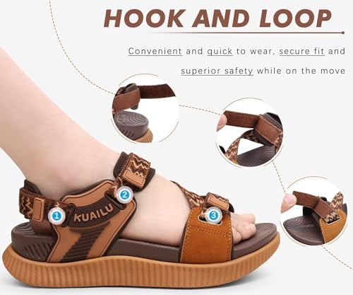 Image of KuaiLu Womens Orthopedic Walking Sandals with Arch Support Recovery Cushion