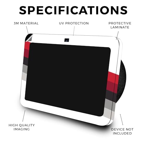 Image of Skin Compatible with Amazon Echo Show 8 (3rd Gen, 2023) - Slant Stripes - Premium 3M Vinyl Protective Wrap Decal Cover - Easy to Apply | Crafted in The USA by MightySkins