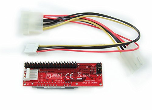 Ableconn IDE40-SAT SATA Hard Drive or Optical Drive to IDE 40-Pin Mini Vertical Adapter - SATA HDD/SSD/ODD to 40Pin IDE PATA Motherboard Converter - Thumbnail 6