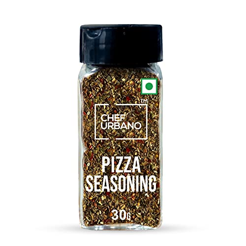Image of Chef Urbano Pizza Seasoning Spice Mix 30g | Italian Pizza / Pasta Oregano | Imported Herb Sprinkler | All Natural Premium Spices | All Purpose Seasoning | Glass Bottle | Vegetarian
