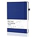 WEMATE Hardcover Meeting Notebook, B5 Work Planner Notebook With Action Items, Easily Take Meeting Notes & Keep Agendas on Track, Calender, Index Page, Inner Pocket, 7×10 Inch, Dark Blue