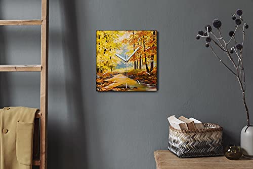 Horloge sur Toile sans tic-tac 30x30cm Horloge Murale Décoration Salon - 3