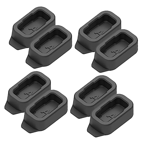 CONGARTENO 8 Piezas Reloj Tapón De Polvo Banco De Energía del Cargador Extensor De Salida Cargador De Reloj Magnético Cargadores Banda Enchufar Cargador De Reloj Portátil Gel De Sílice Black