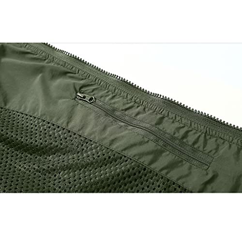 Gilet d'extérieur kaki 2XL pour hommes avec col montant RJJ