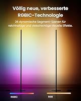SwitchBot Matter RGBICWW LED Stehlampe Wohnzimmer, APP-Steuerung, Musikmodi – Ansicht 3