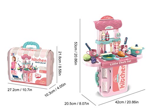 Image of Magicwand Pretend Play ABS Plastic Carry Along 3-in-1 Kitchen Play Set for Kids【2 Yrs & Up】【Pack of 1】【Multi-Colored】