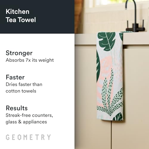 GEOMETRY Kitchen Tea Towels - Quick Dry Microfiber Dish Towels for Kitchen Diedre, 18" x 30" 1 Pack - image 2