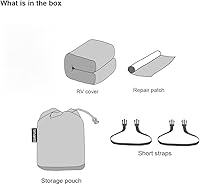 Vista 7 de GEARFLAG Cubierta de fibra de vidrio para remolque de viaje para caravana de 8 a 10 pies, multicapas, a prueba de arañazos, paneles laterales