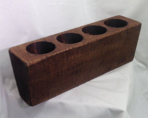 Sugar Mold 4 Hole Wooden Rustic Mexican Candle Holder Home Living Decor Farmhouse